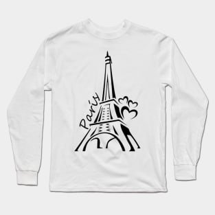 The Eiffel Tower Long Sleeve T-Shirt